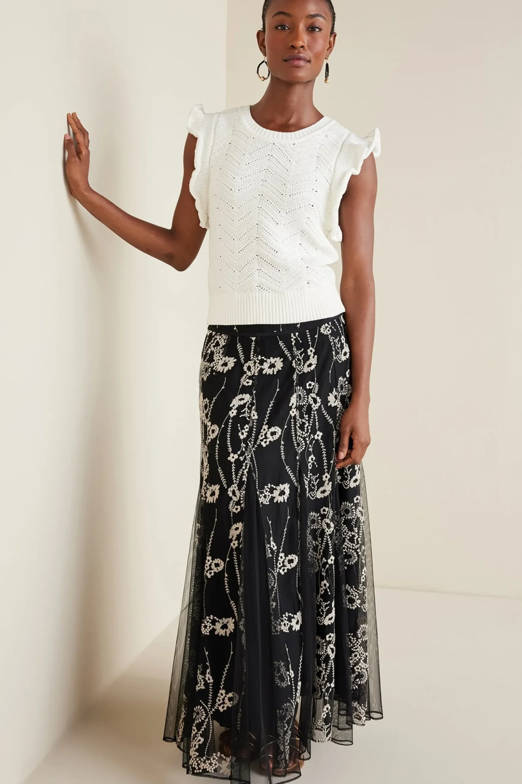 Celina Flutter Sleeve Sweater