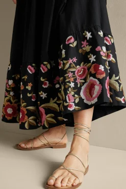 Cindi Embroidered Maxi Skirt