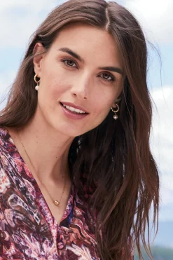 Estella Pearl Mini Hoop Earring