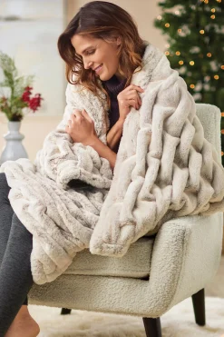 La Parisienne Faux Fur Throw