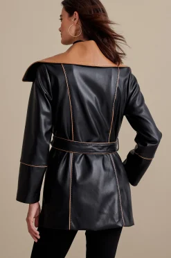 Lausanne Faux Leather Jacket