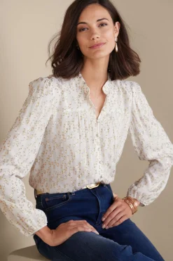 Mila Metallic Blouse