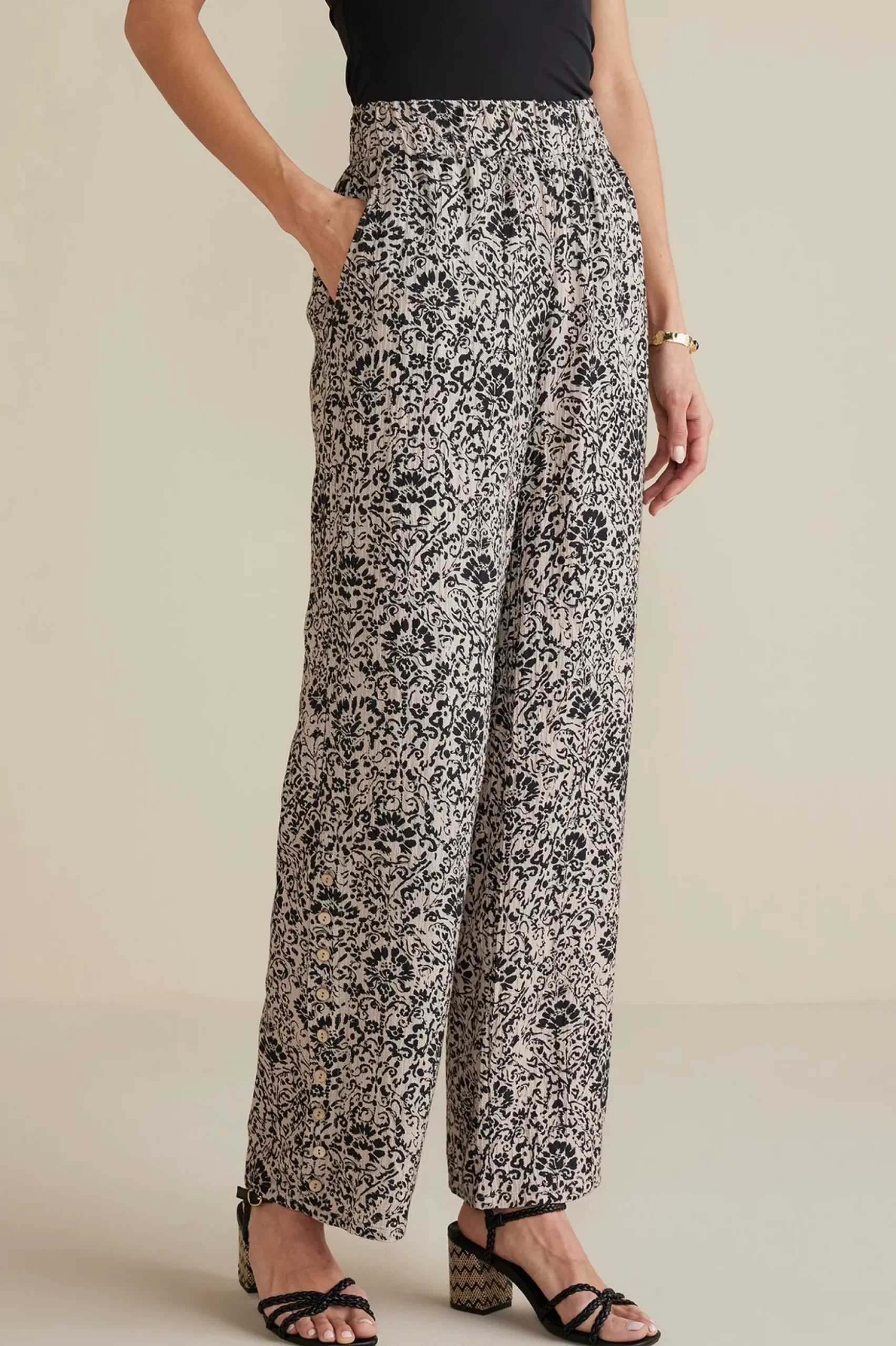 Oceo Gauze Wide-Leg Pants