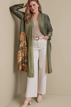 Petites Khalia Faux Suede Topper