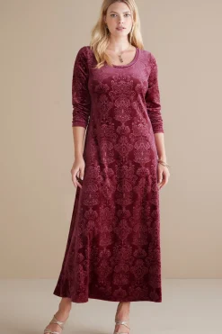 Santiago Embossed Velvet Dress
