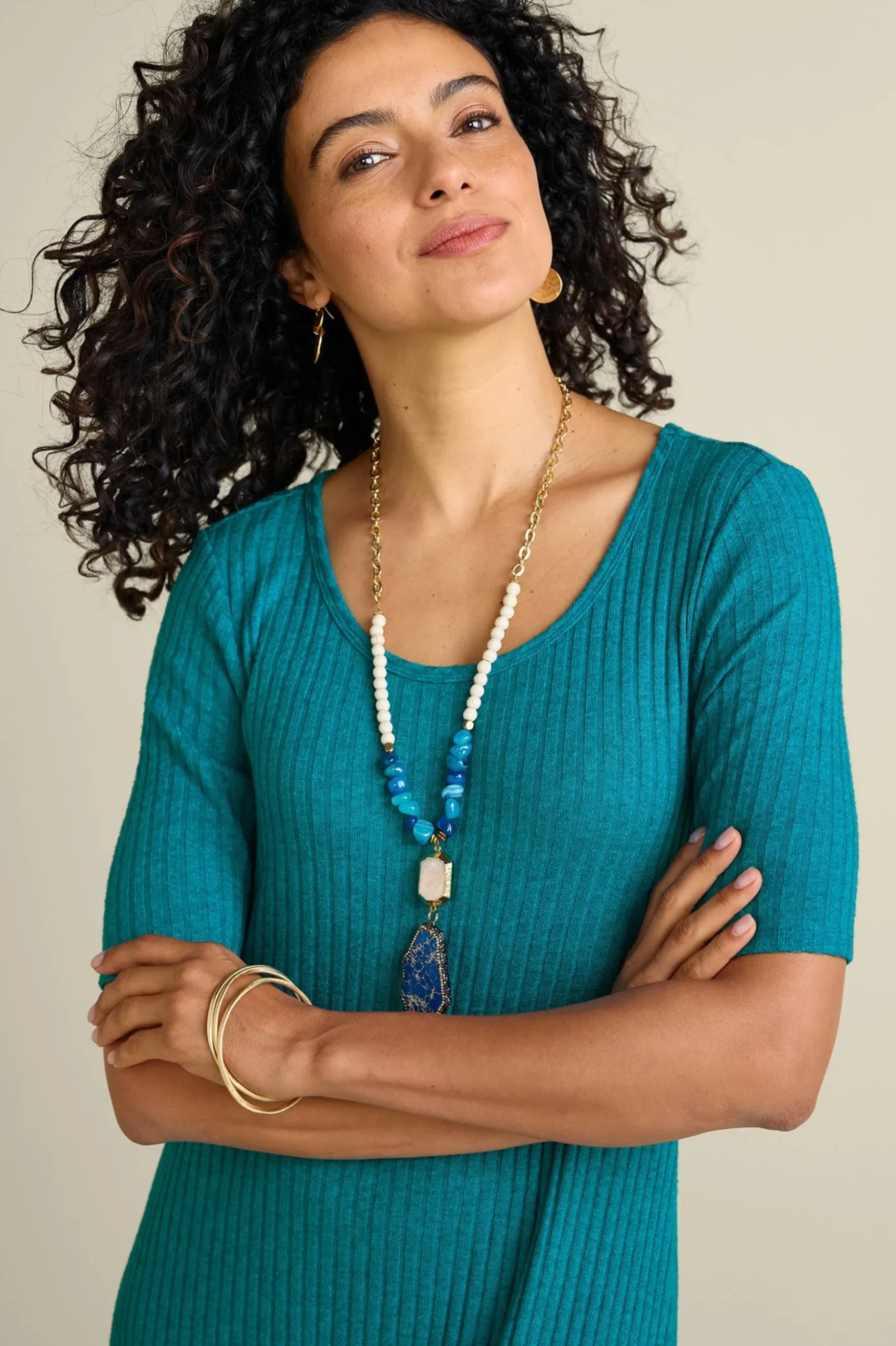 Textured Short Sleeve Santiago Dress