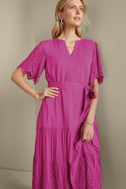 Verena Eyelet Midi Dress