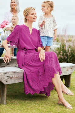 Verena Eyelet Midi Dress
